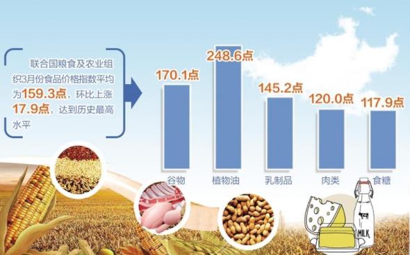 联合国粮农组织发布数据显示——世界粮价升至历史最高水平