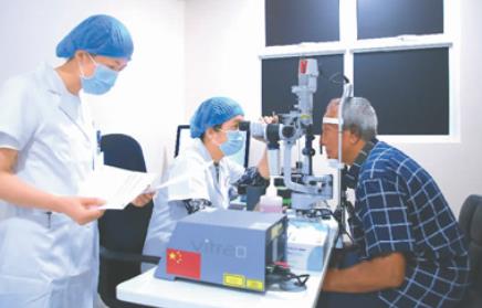 中国援建马尔代夫眼科项目启动
