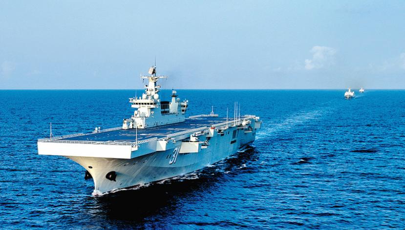 海军四川舰顺利完成首次航行试验