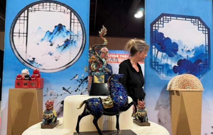 中国文创亮相洛杉矶 文化体验助力旅游推广