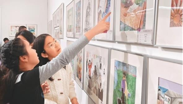 探索“信”的意涵  海峡两岸少儿美术大展北京展举办